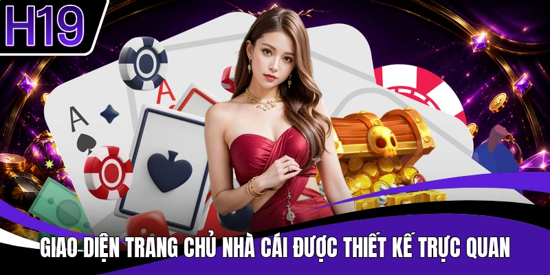Giao diện trang chủ nhà cái được thiết kế trực quan
